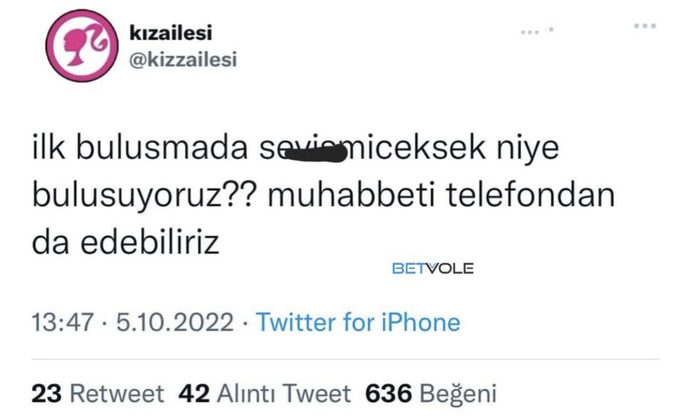 İlk buluşmada sevişmeyeceksek niye buluşuyoruz? diyen Twitter üyesi sizce haklı mı?