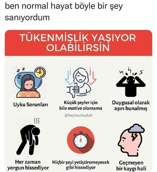 Tükenmişlik sendromu yaşıyor musunuz?
