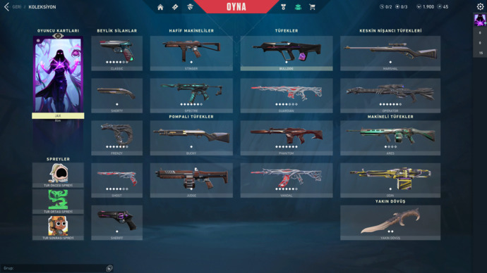 Valorant'ta en beğendiğiniz skin hangisi?