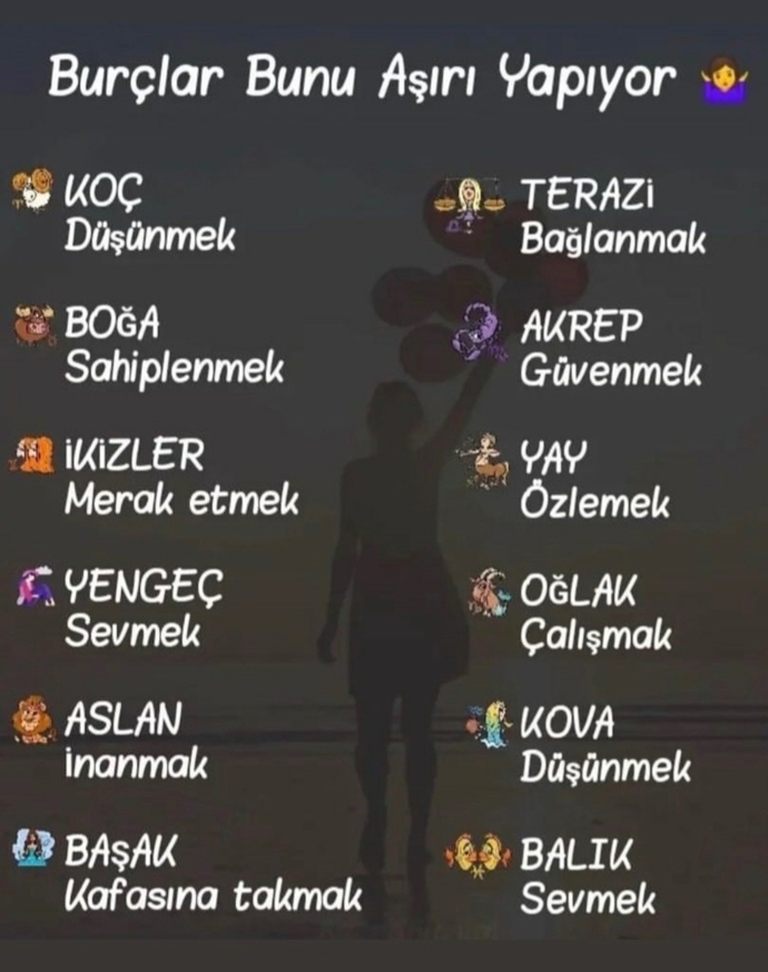 Burcunuza göre hayatınızda aşırı yaptığınız neler var?
