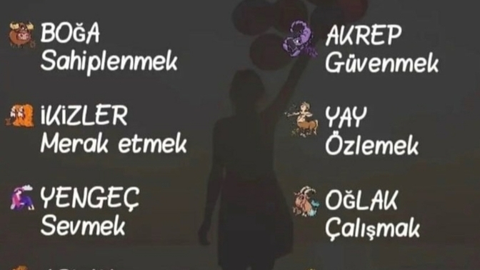 Burcunuza göre hayatınızda aşırı yaptığınız neler var?