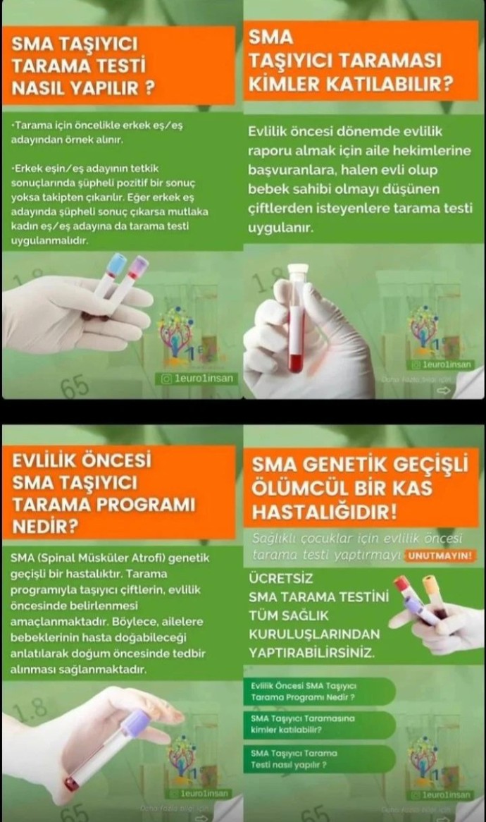 Evlenmeden önce SMA testi yaptıracak mısınız?