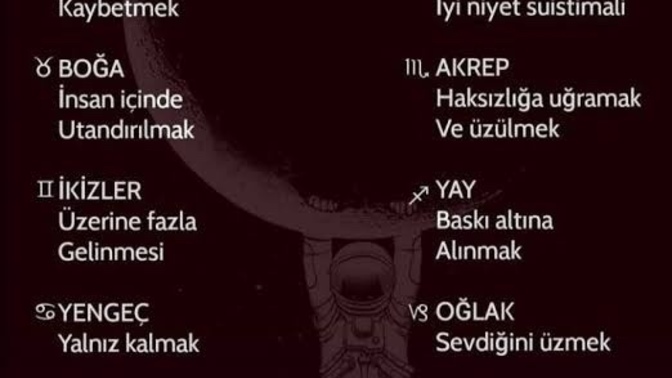 Burcunuza göre korktuğunuz şey doğru mu?