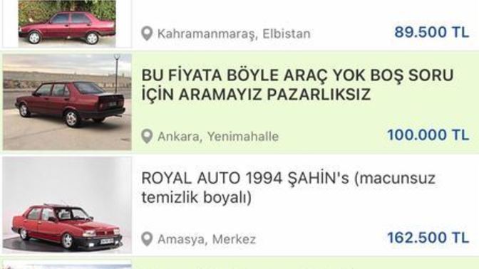 Tofaş marka arabaya en fazla kaç TL verirsiniz?