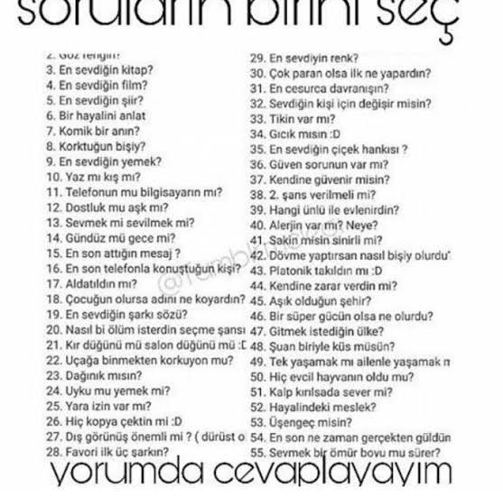 Hangi soruyu soracaksın?