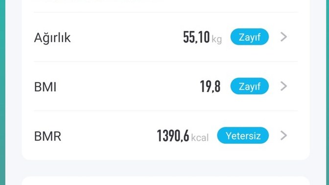 Sizce bu oranlar nasıl? Kilo vermem gerekiyor mu?