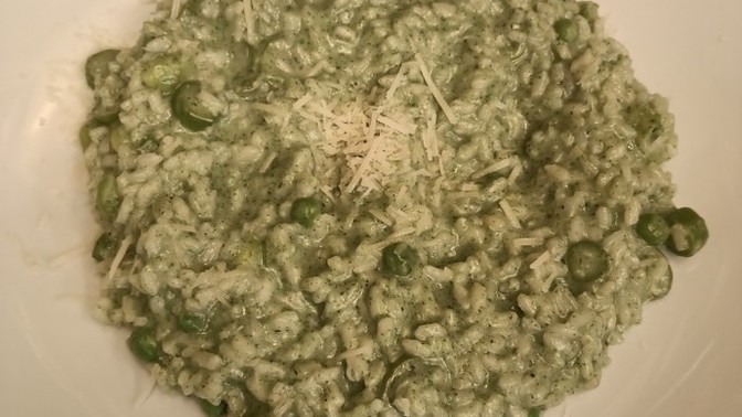 Yeşil Risotto yaptım, nasıl gözüküyor sizce?