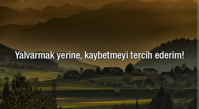 Hiç birisine yalvardınız mıı?