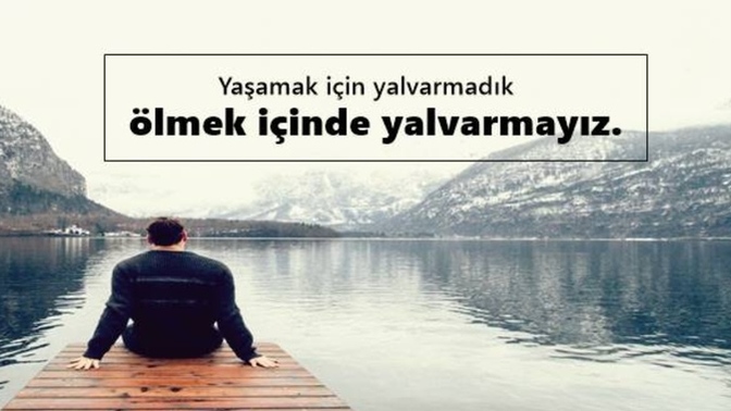 Hiç birisine yalvardınız mıı?
