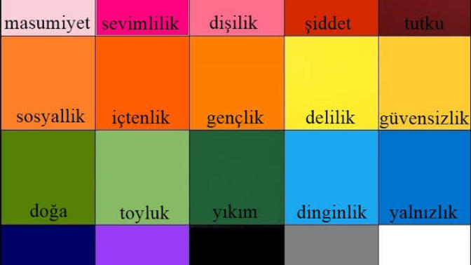 Bugün Günlerden Hangi Renk?