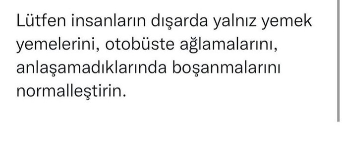 Sizinde normalleştirmek istediğiniz konular var mı?
