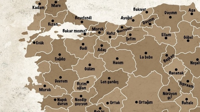 Haritaya göre sizin seslenme şekliniz hangisi?