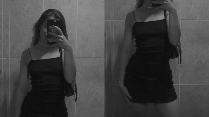 Gece cluba bu elbiseyle gitsem nasıl olur sizce, benim pek içime sinmedi ama?