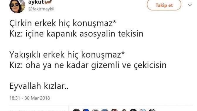 Yakışıklı erkekler yapınca normal, tipsiz erkekler yapınca anormal olan neler vardır?