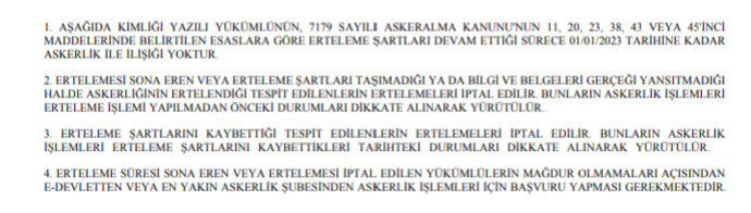 Tecil tarihi ne zaman kadar?