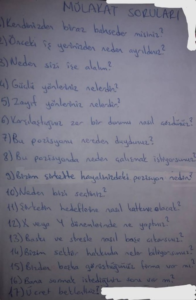 Yarın iş görüşmem var, çok heyecanlıyım. Tavsiyeniz nedir?
