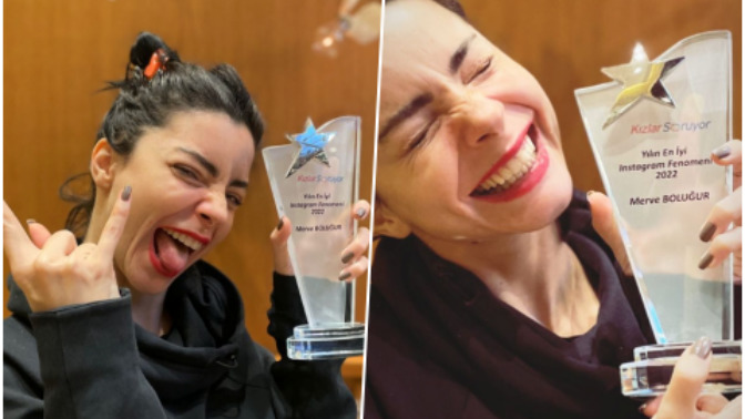 KızlarSoruyor "Yılın En İyi Instagram Fenomeni" Merve Boluğur dedi! Merve'ye söylemek istedikleriniz neler KScanlar? 🥰