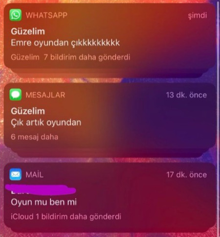 Erkekler, oyundayken böyle mesajlar alsaydınız ne yapardınız?