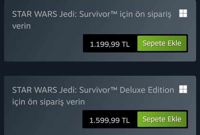 Star Wars Jedi: Survivor oyununun ön sipariş fiyatı 1.200 TL! Sevdiğiniz oyuna bu parayı verir miydiniz?