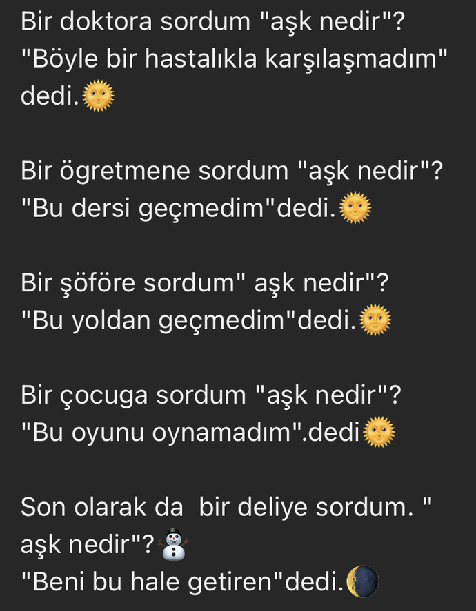 Gerçekten merak ediyorum ; sizce AŞK nedir?