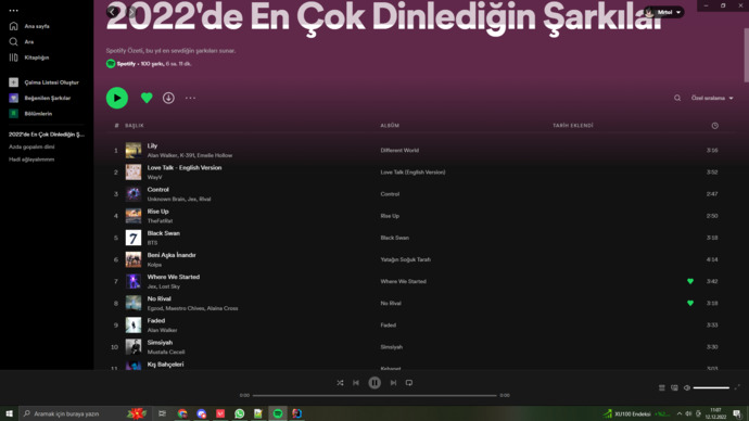 Bu yıl en çok hangi şarkıcıları dinlediniz?
