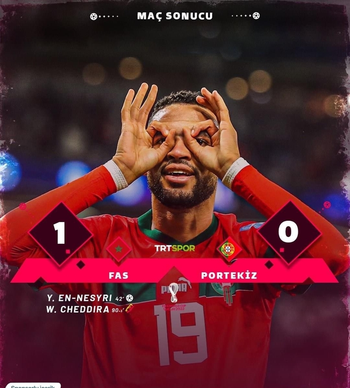 Portekizi eleyen Fas tarih yazmaya devam ediyor! Sizce finale çıkabilecekler mi?