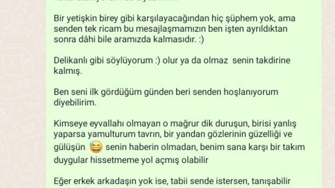 Hoşlandığım kıza şöyle bir mesaj atsam ne olur?