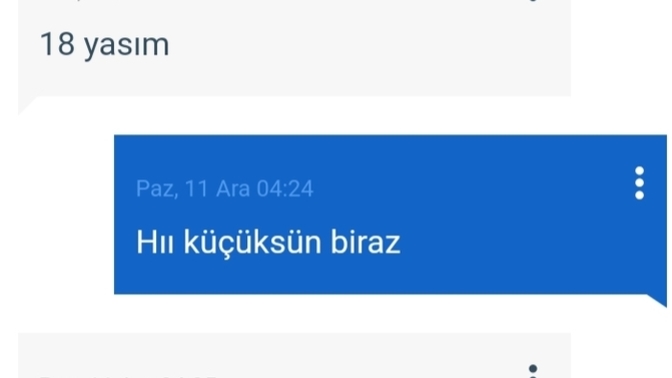 Kendinizden küçüklere öğüt verir misiniz?