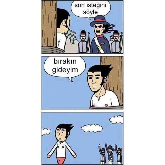 İdam edilecek olsanız son isteğiniz ne olurdu?