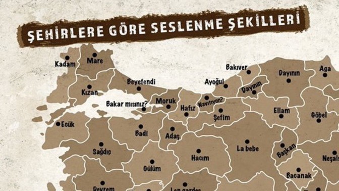 Şehirlere göre hitap şekilleri açıklandı, benim şehrim "finduğum" diyormuş. 😂 Ya sizin şehir ne diyor?