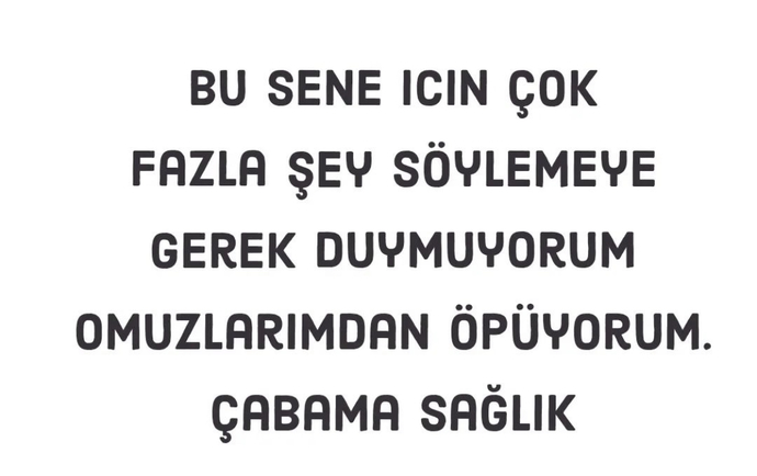 Bu sene en çok ne için çabaladınız 😄?