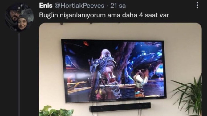 Adam nişanına az kala bile oyun oynuyor. Bu kadar oyun sevdası saçma değil mi?