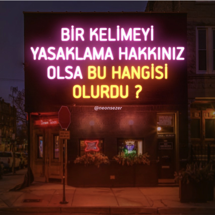 Bir kelimeyi yasaklama hakkınız olsa bu hangisi olurdu?