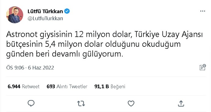 Türkiye Uzay Ajansı'nın 1 milyar 618 milyon liralık 2023 yılı bütçesi onaylanmış! Uzay konusunda başarılı olur muyuz?