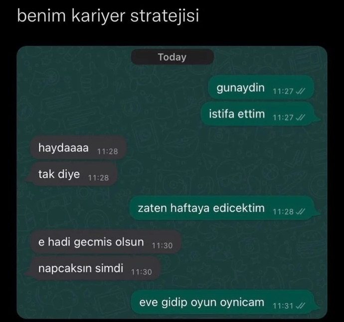 İstifa ettikten sonra neler yapmıştınız, hatırlıyor musunuz?