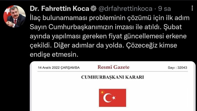 İlaçlara %35 zam yapıldı ve Sağlık Bakanı bu haberi "fiyat güncellemesi" olarak duyurdu! Bu zam mı yoksa güncelleme mi?