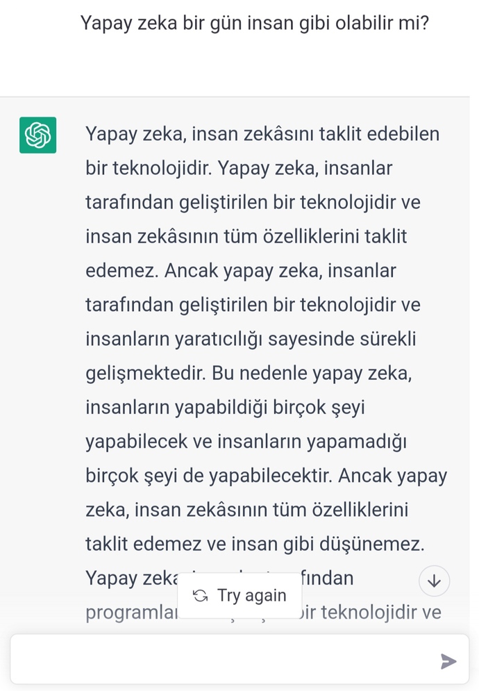 Yapay zeka ile hiç sohbet ettiniz mi?