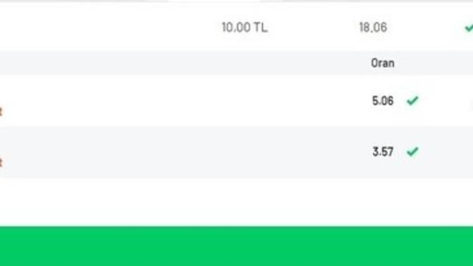 İki kupon yapmıştım ikisi de geldi. Sizce iddaa da iyimiyim?