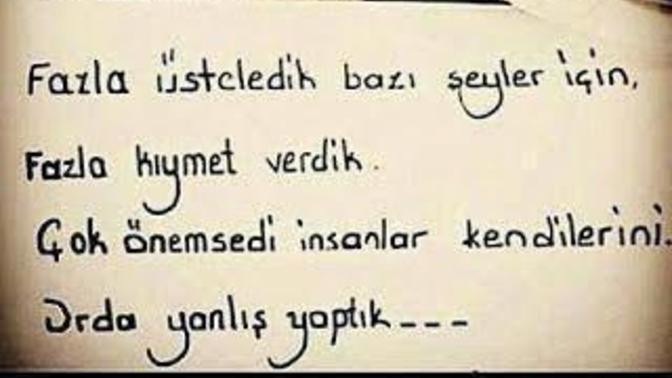Peki ya Siz nerde yanlış yaptınız?
