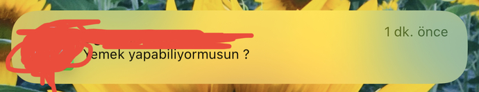 Bir erkek (flörtüm) neden yemek yapabiliyor musun diye sorar?