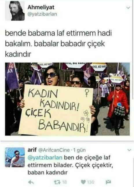 Kadına şiddete karşı kadın çiçektir anlayışı olan erkek kaldı mı?