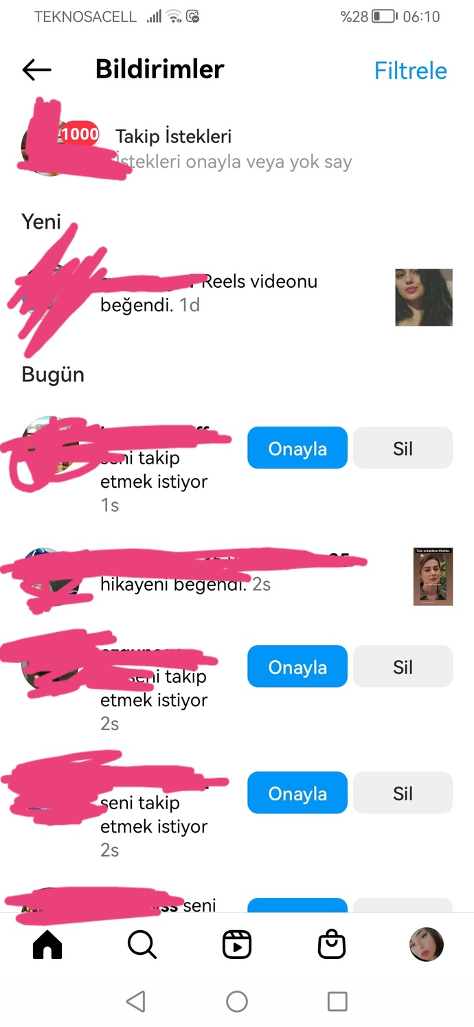 Takip istekleriniz kaç şu an? Anında kabül mü edersiniz biriktirip tek seferde mi kabul edersiniz?