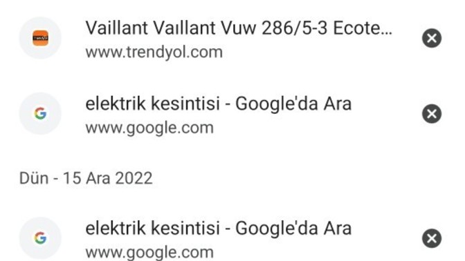 Geçmişinizde neler var?