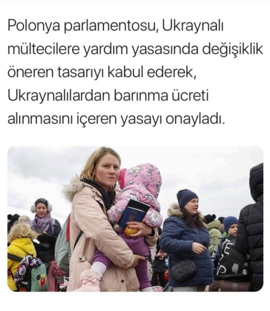 Polonyada mültecilerden barınma ücreti alma yasası onaylandı.  Aldığı bu karar sizce doğru mu?