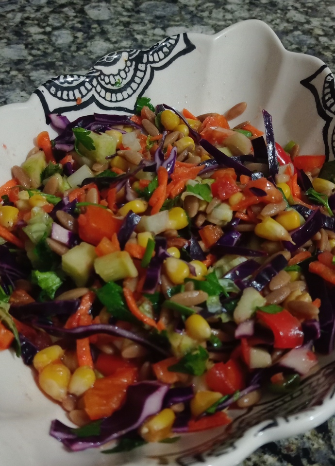 Kendime salata yaptım, nasıl görünüyor?