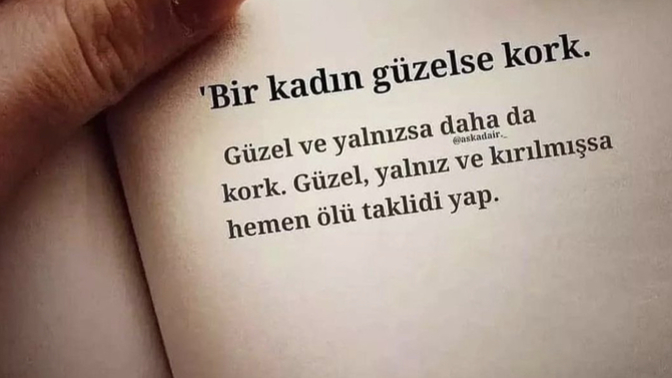 Bir kadın güzelse, kormak mı gerekir 😅?