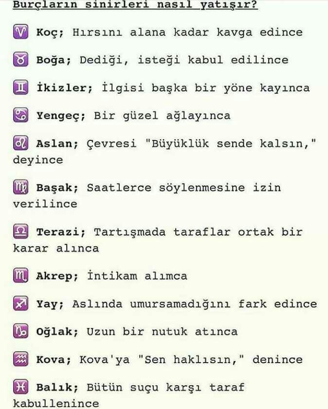 Burcunuza göre sinirleriniz nasıl yatışır?