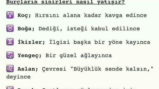 Burcunuza göre sinirleriniz nasıl yatışır?