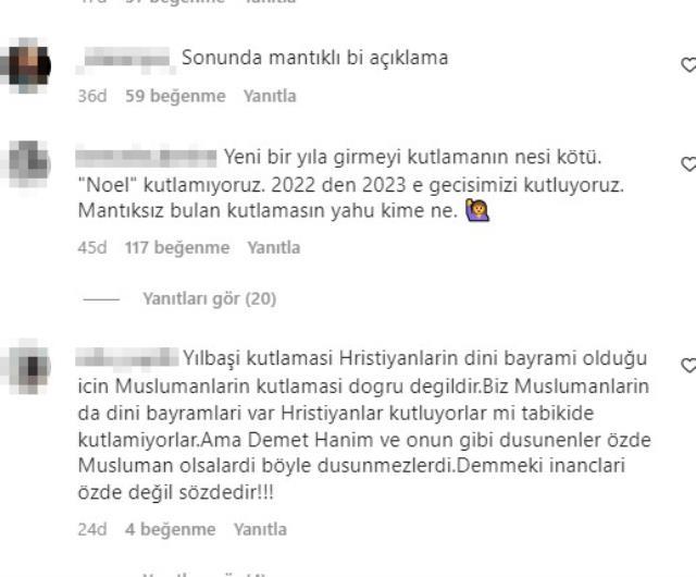 Demet Akalın, yılbaşı kutlamasıyla alakalı sosyal medyada hayranlarını ikiye böldü. Yılbaşını kutlamak sizce günah mı?