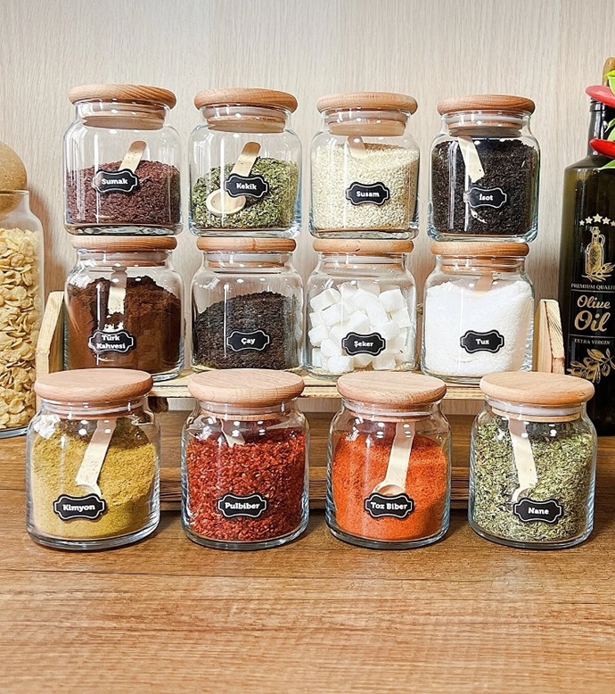 Bu bambu kapaklı kavanozlar kullanışlı mı?